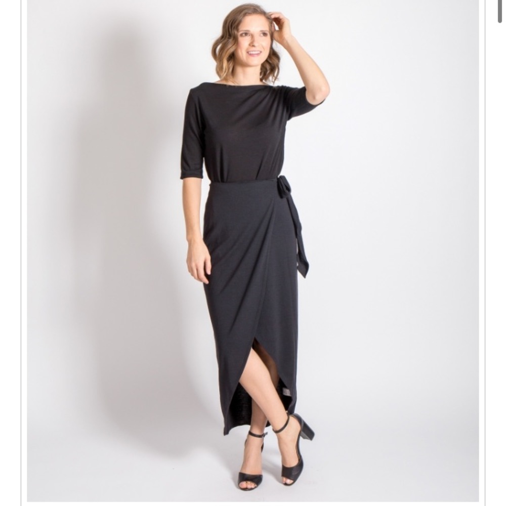 Ramblers Way Wool Dressy Boat Neck Tee